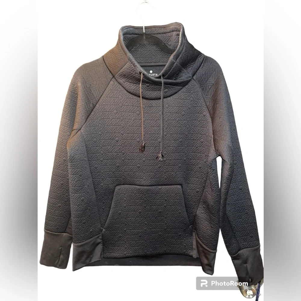 Athleta Jacquard Elevation Quilted Pullover Funnel Neck - Picture 2 of 5